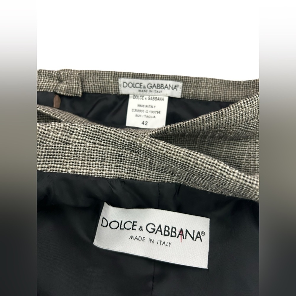 Dolce & Gabbana tweed Suit / D&G women’s skirt jacket suit/ 2 pc suit / Sz 42 - Picture 6 of 17